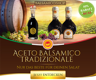 Rabattcode 'kcal' vom Balsamico.shop