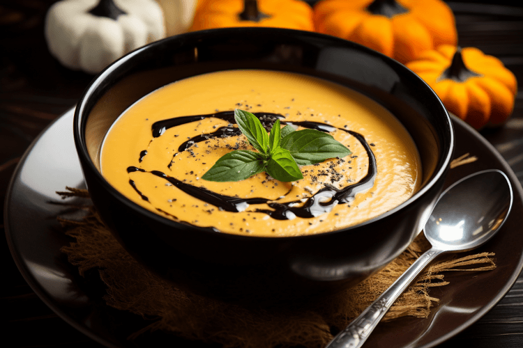 Klassische Kürbissuppe Rezept mit Balsamico