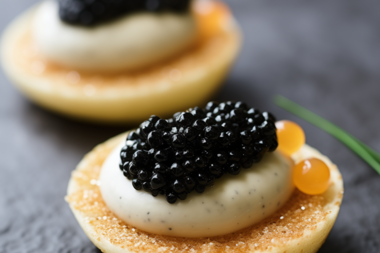 luxus produkt beluga kaviar aus nord italien
